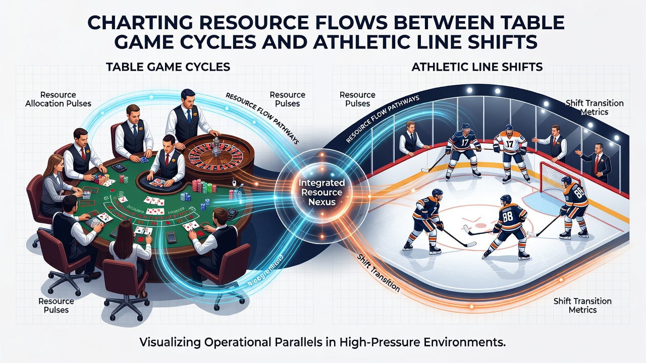 Chart illustrating fund transfer timing between table game results and sports line movements