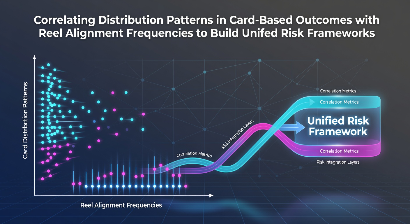 Statistical models showing card outcome distributions overlaid with slot reel alignment frequencies for risk assessment