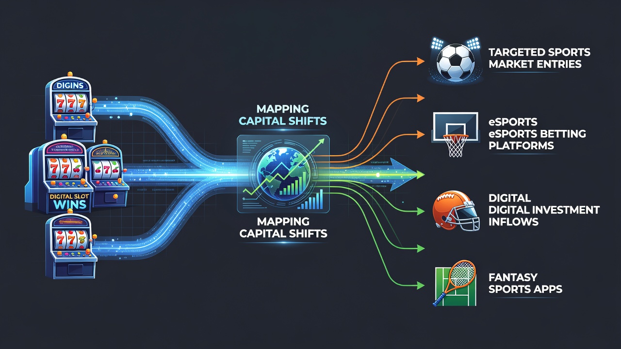Detailed graphic showing segmented player journeys from slots to sports entries with timeline markers around mid-2026