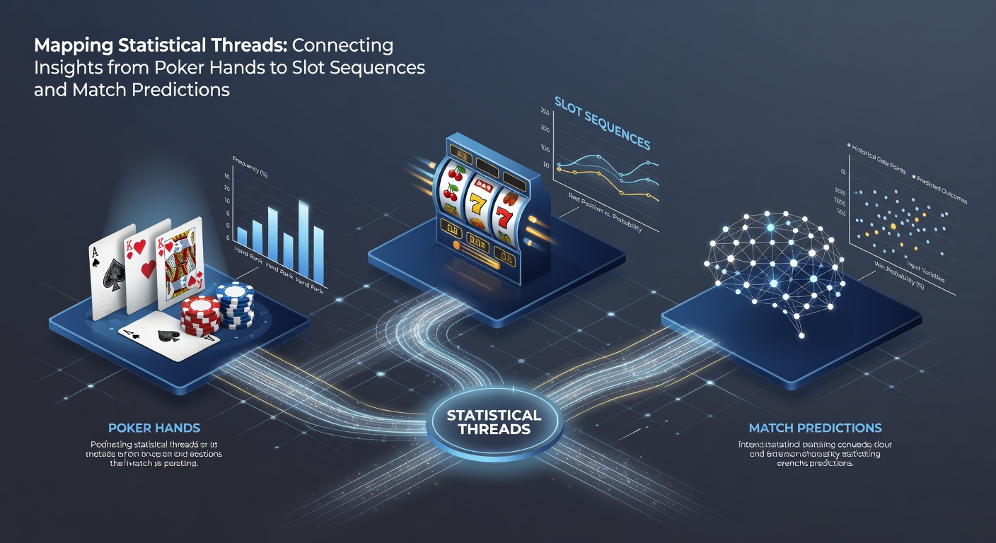 Visual representation of data threads linking gambling formats