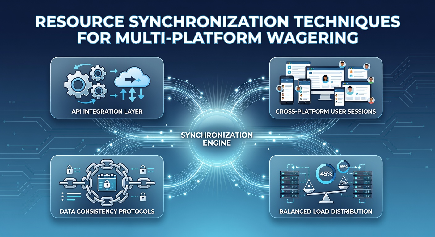 Diagram showing interconnected wagering platforms with synchronized resource flows